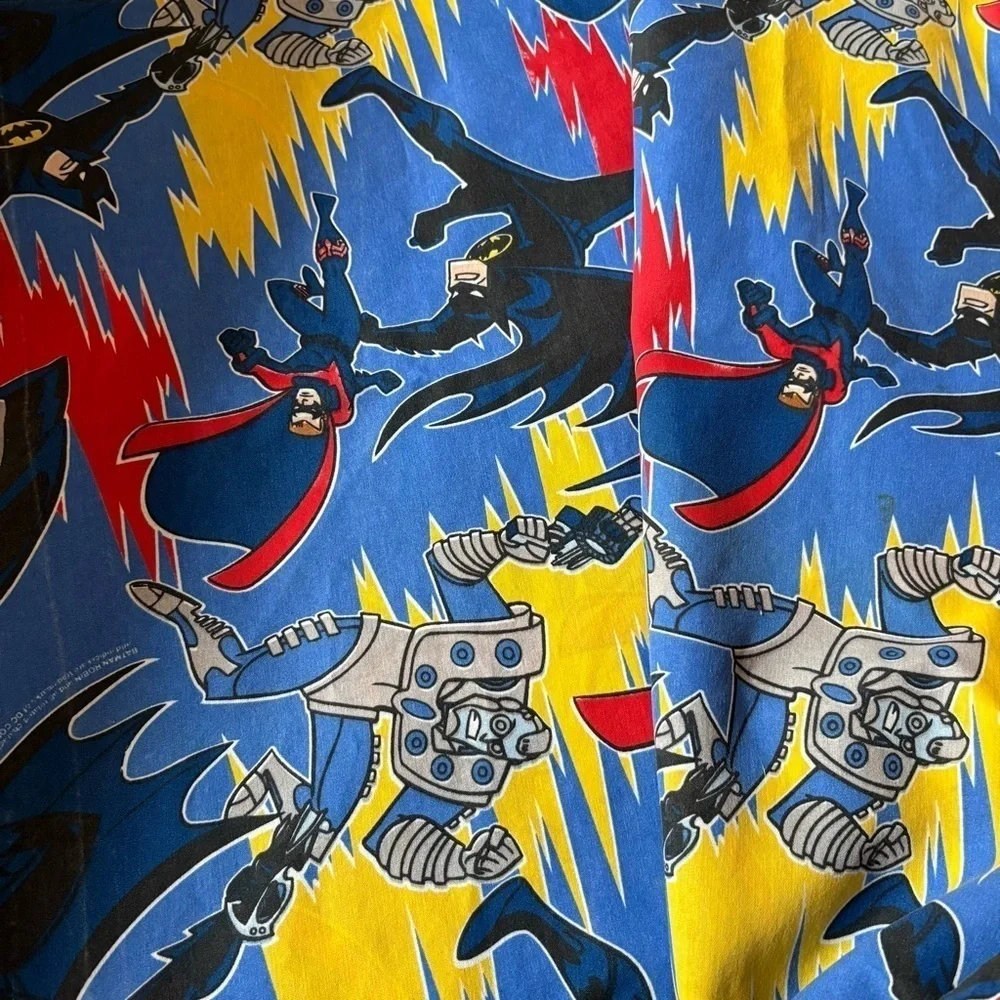 Vintage 1996 DC Comics Batman Robin Mr Freeze Flat Twin Sheet